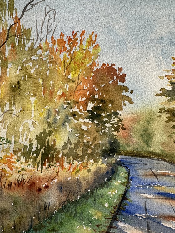 A sunny autumn day in Urbach