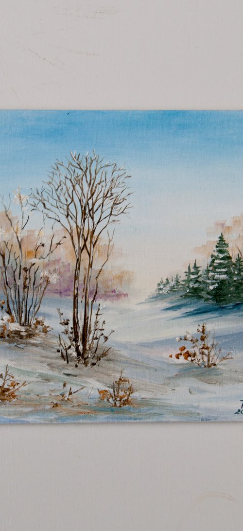 Winter landscape by Tetiana Vysochynska