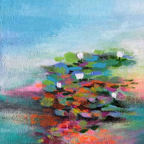 Reflections!! Mini Painting!! Gift Art !! Affordable Art