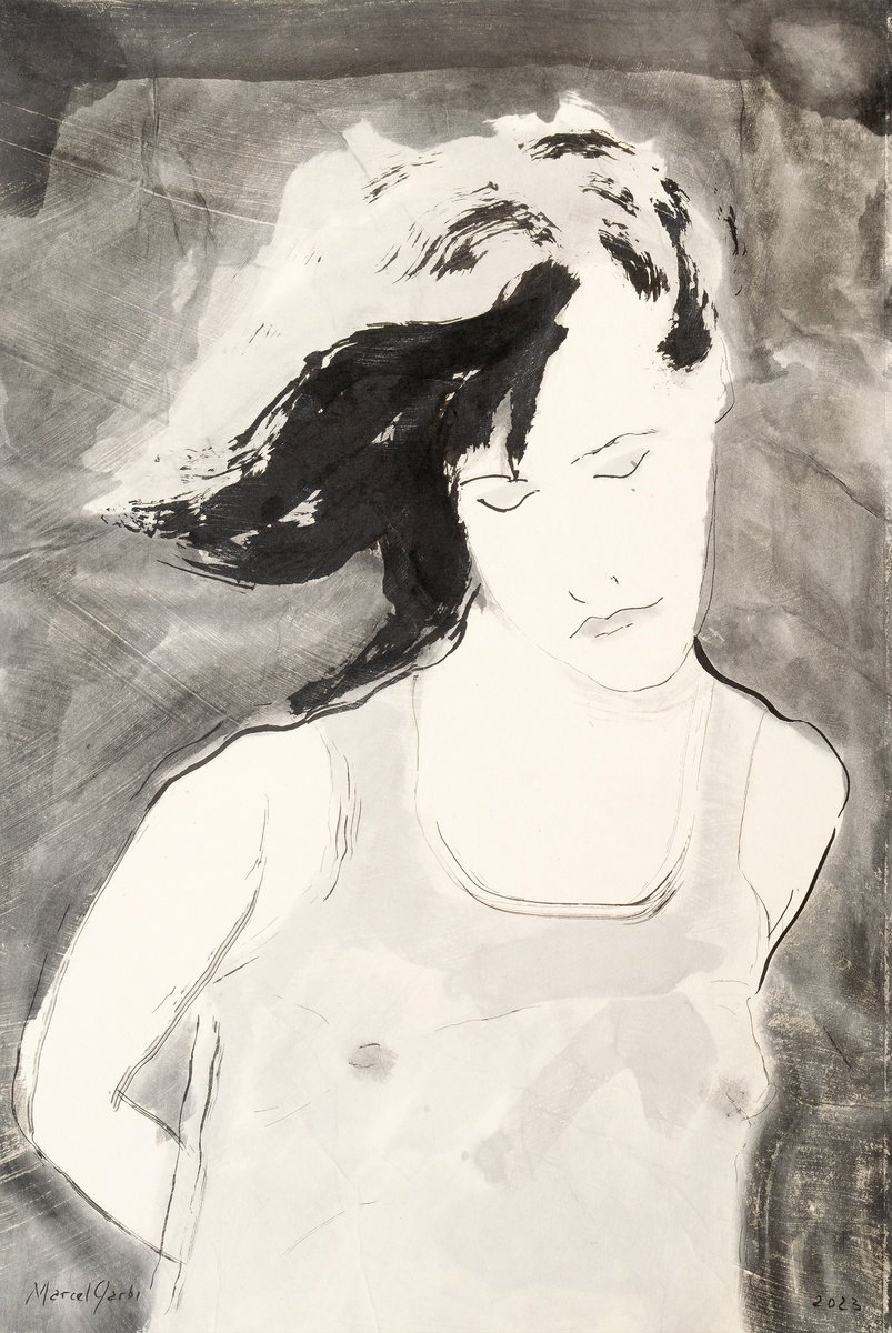 Portrait of teenager by Marcel Garbi
