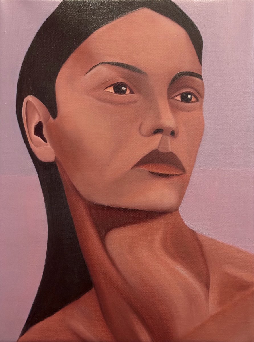 Impressionistic Portrait Oil Painting By Tim Muddiman, 9 X 12", Massa, Original Artwork