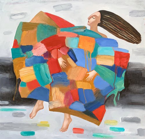 Colourful blanket by Elena Tomilova