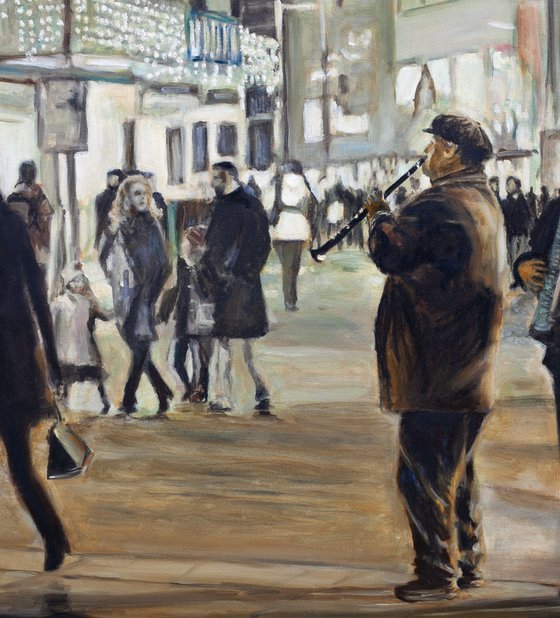 Night Scene In The City Center