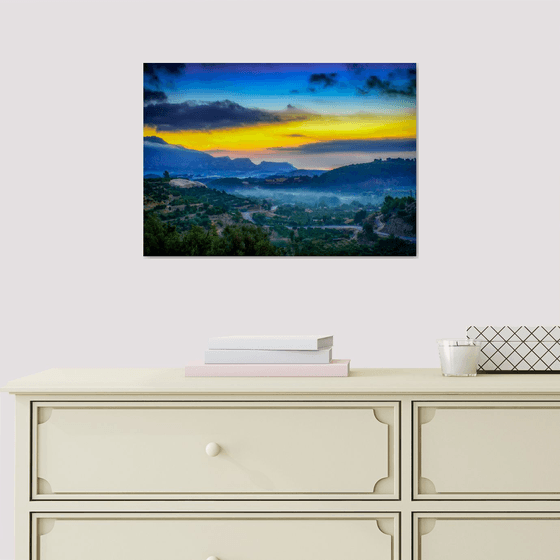 Blue Sunrise in Spain. Limited Edition 2/50 15x10 inch Photographic Print