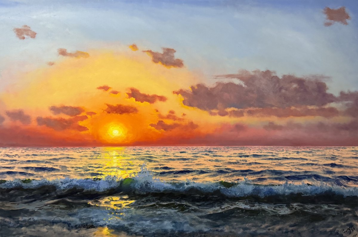 Sunset 21 By Garry Arzumanyan, 47 X 31, Artwork For Sale On Artfinder