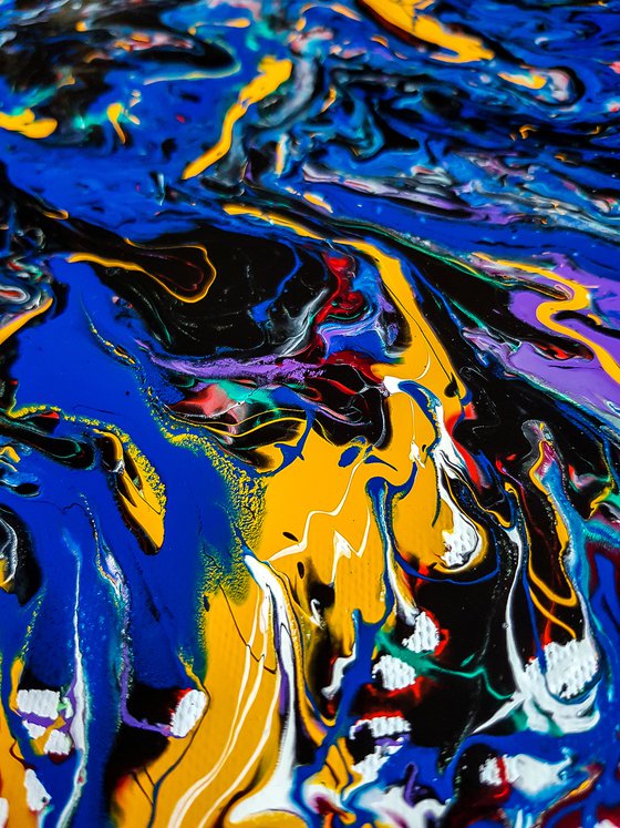 - Reversion - Style of JACKSON POLLOCK. Abstract Expressionism Painting.