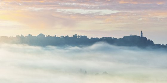 Island in the fog V. - Landscape in Tuscany - Limited edition 2 of 5