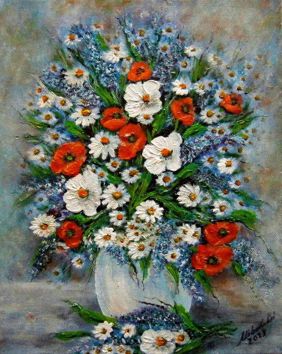 Bouquet of meadow flowers 6 by Em�lia Urban�kov�