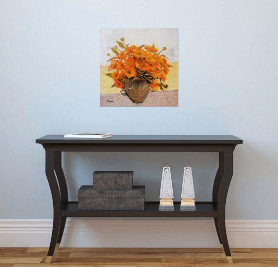 Orange Flowers, Calendulas