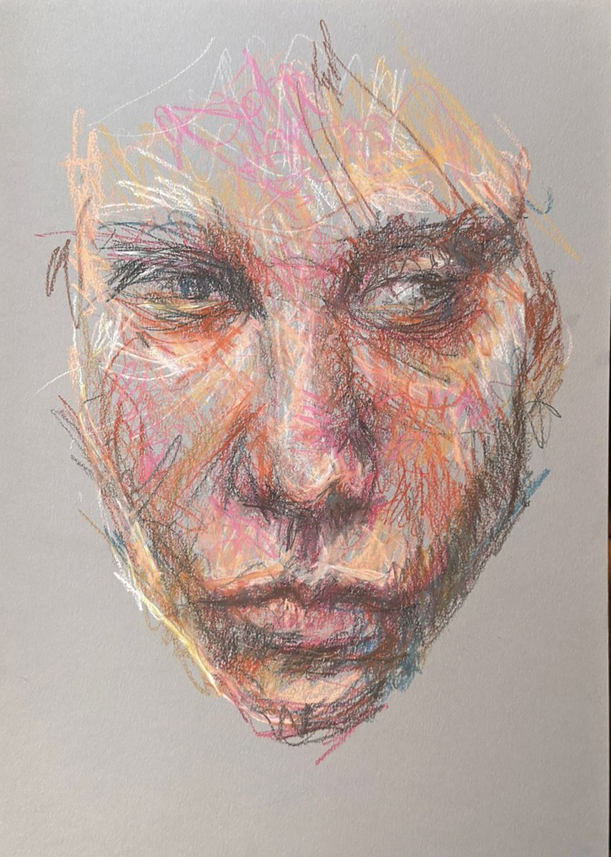 Expressive Pastel Drawing , Pastel Ladies// Susupicious By Jayme Mestieri, 18 X 14, Artwork For Sale On Artfinder