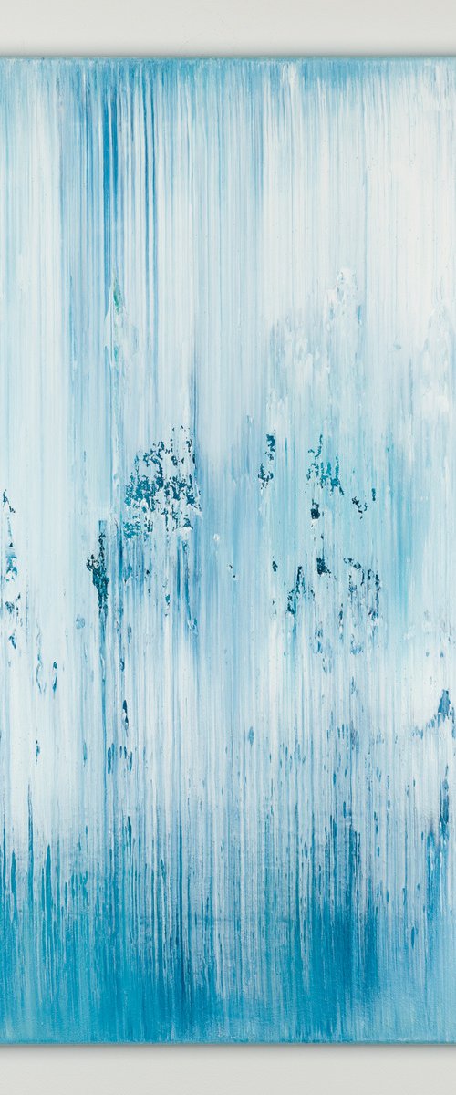Blue abstract painting DN835 by Radek Smach