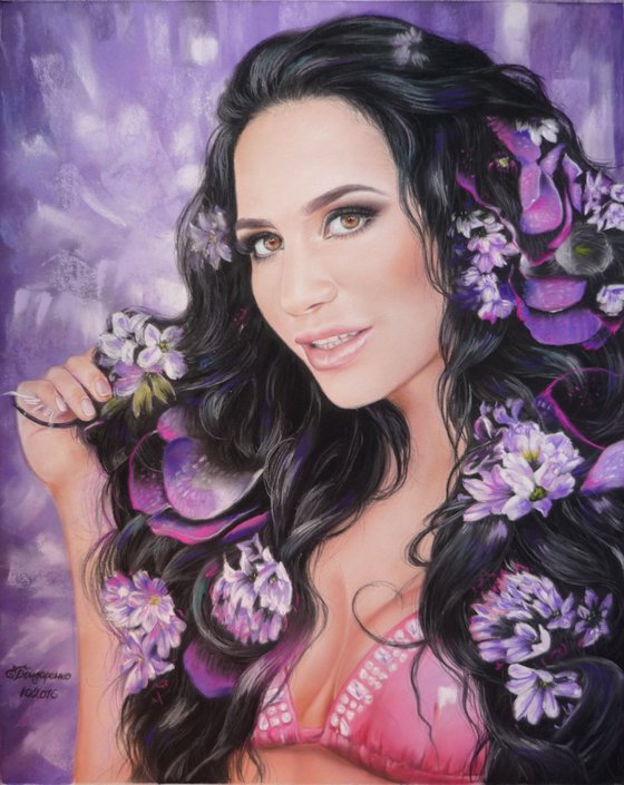 Aliona Hilt. Custom pastel portrait.