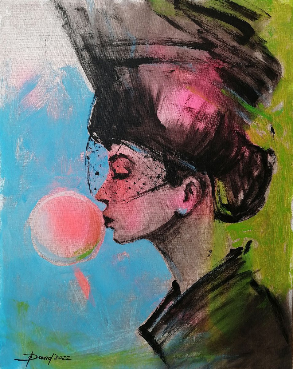 We love bubble gum - royal by Olga David