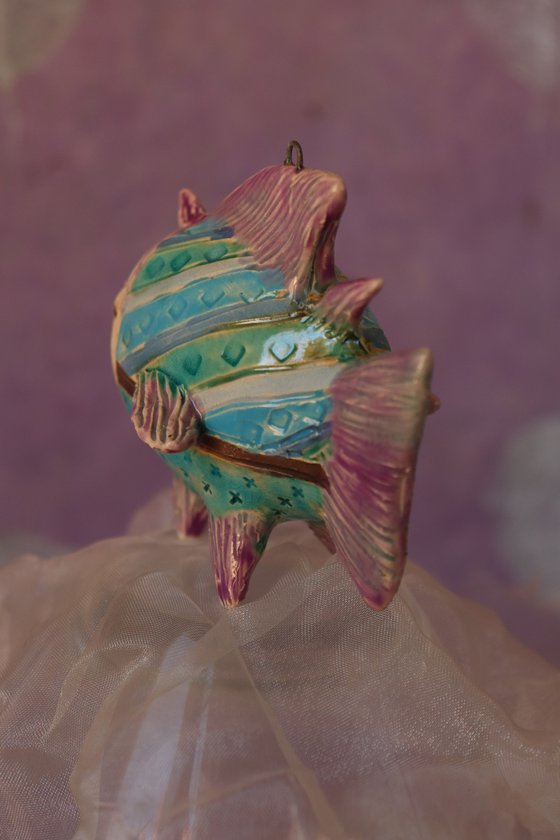 Blue Sky Fish 2021. Tiny  sculpture