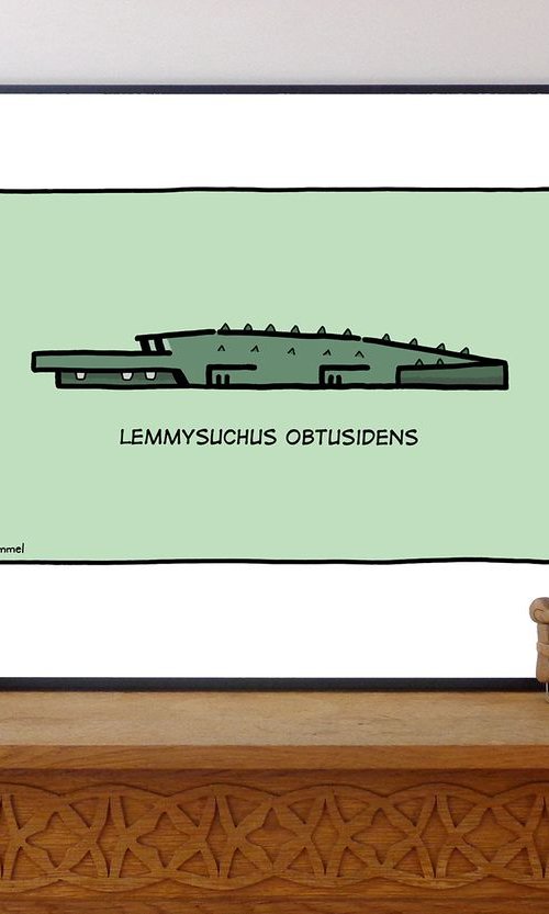 Lemmysuchus obtusidens - Pop Art Print by Ed Schimmel