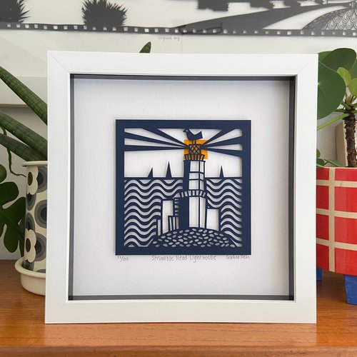 LIGHTHOUSE Paper Cut by Caroline  Rees