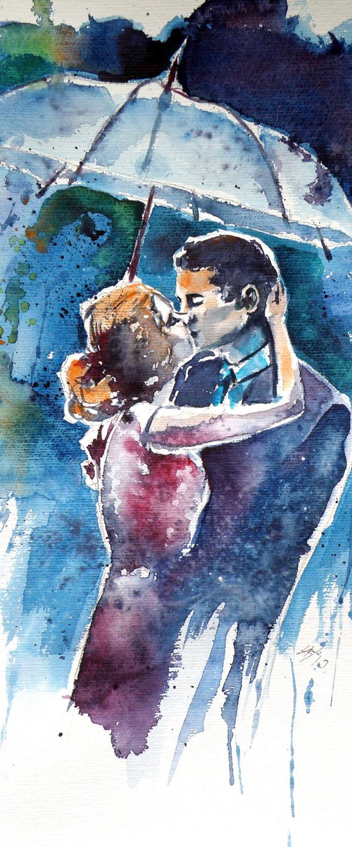 Kiss in the rain by Kovács Anna Brigitta
