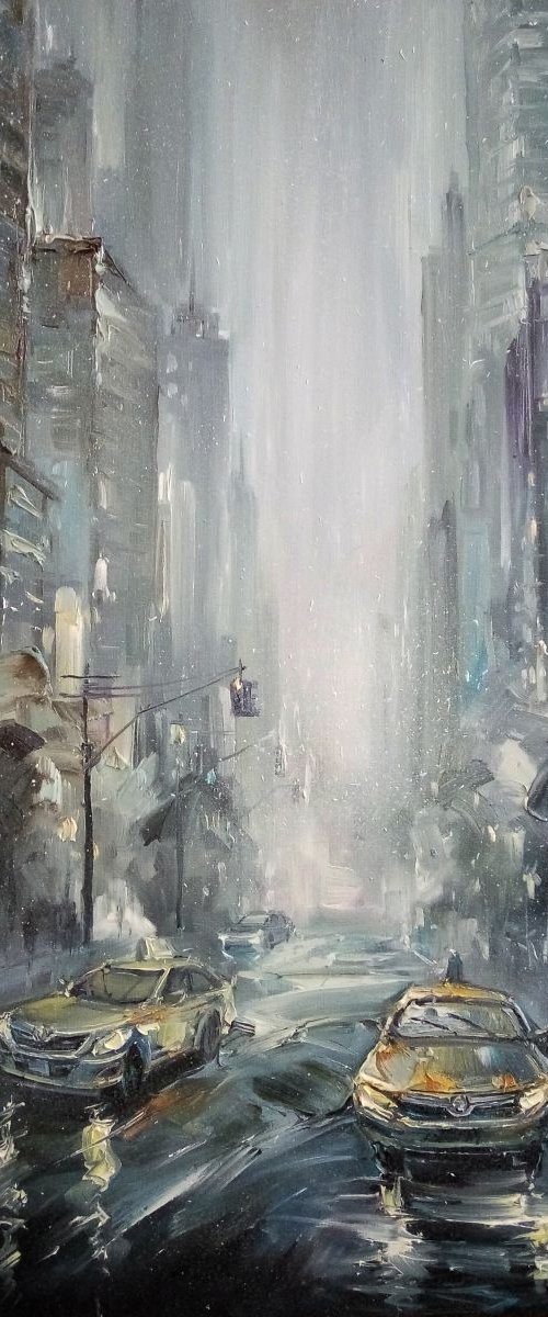 Snow in City by Artem Grunyka
