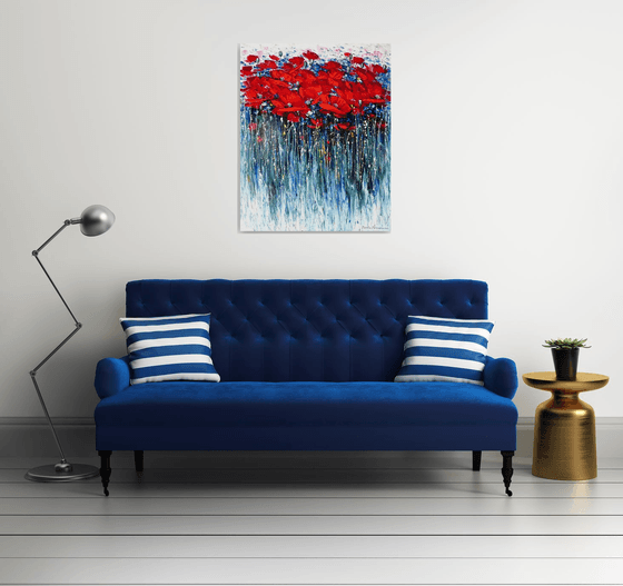 Where Poppies Dance in Rain