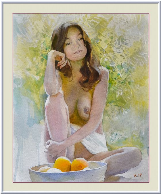The temptress with fruits