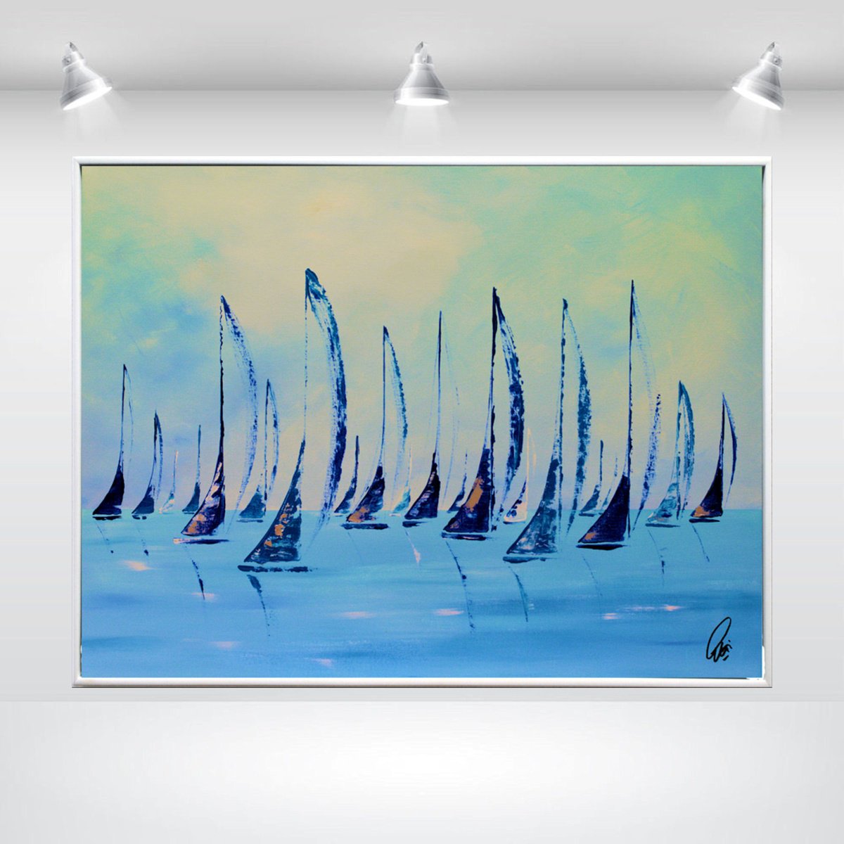  Fleet Of Calm By Edelgard Schroer, 33 X 25, Artwork For Sale On Artfinder