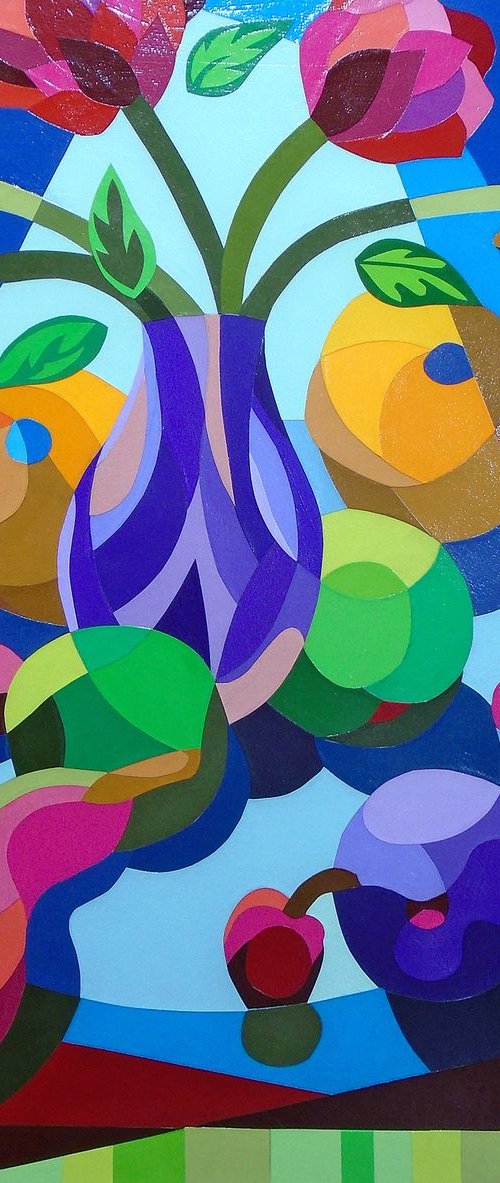 STILL LIFE WITH FOUR CHERRIES by Stephen Conroy