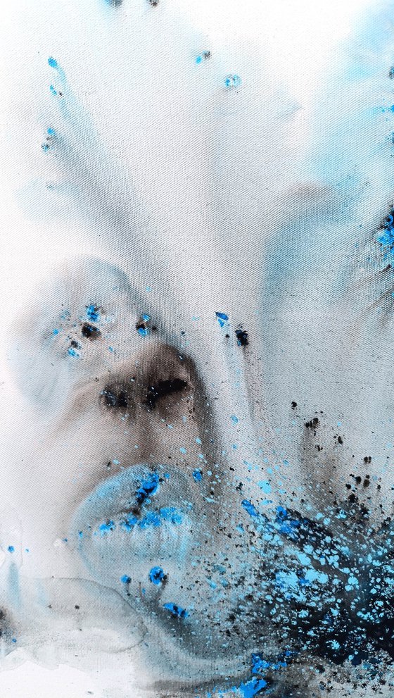 Nature 546 — Fluid Blue on Canvas