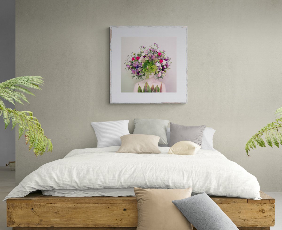 Expressive Portrait Photograph By Ziesook You, 24 X 24", Scent Of Austin 09022021, Original Artwork