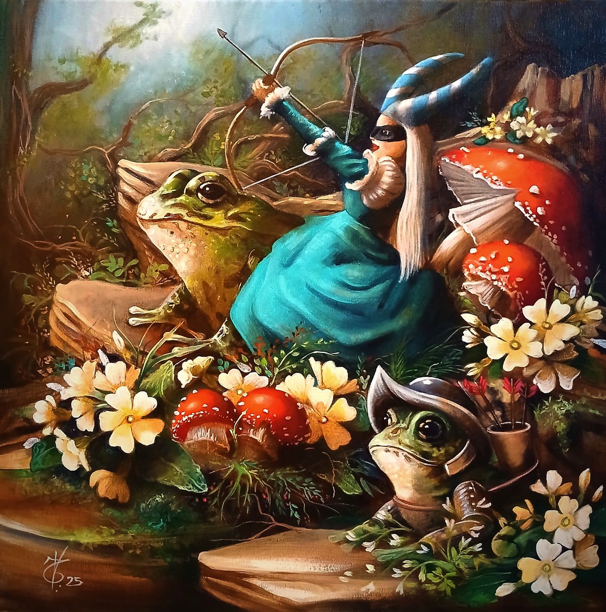 Surrealistic Animal Acrylic Painting By Valentina Toma