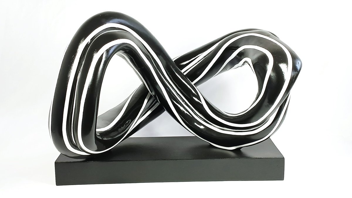 Abstract Sculpture By Cristian Cuevas, 18 X 11, Infinity, Original Artwork
