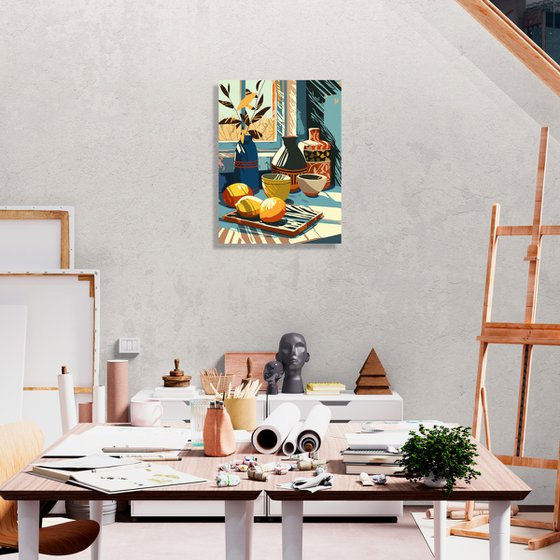 Still life with lemons
