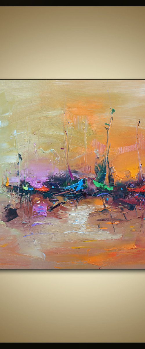 Summer mood, Abstract Landscape Painting by Stanislav Lazarov