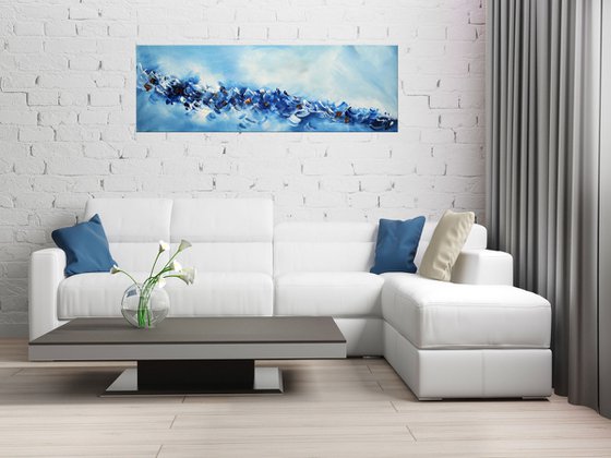 Blue Wonder - Acrylic Painting - Abstract Art Painting Canvas Art Wall Art Ready to hang