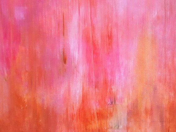 In the pink fog  - XXL abstract