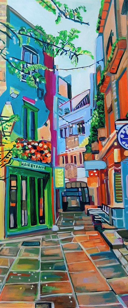 London Street / 90 x 70 cm by Alexandra Djokic
