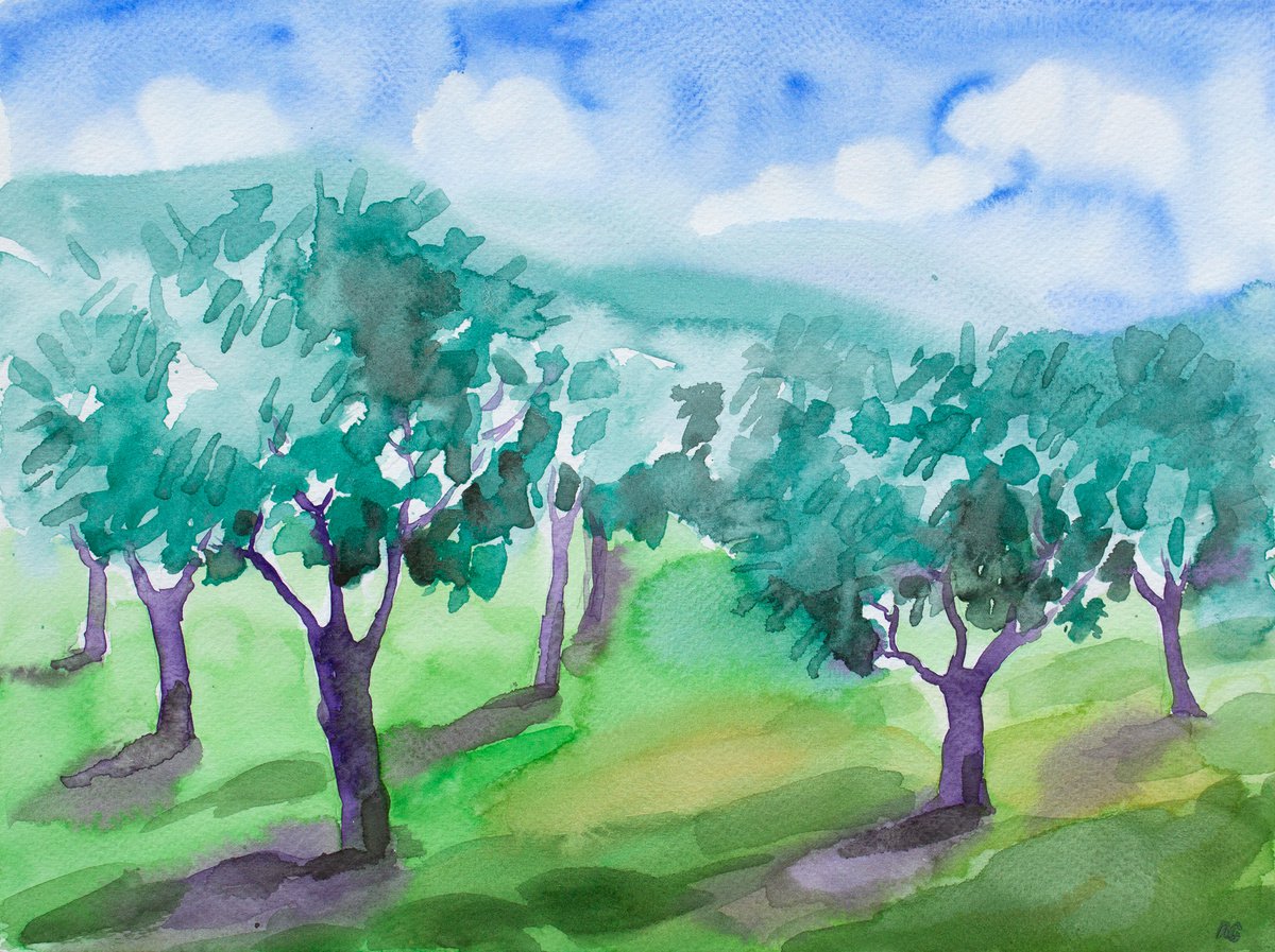 Olive garden from Toskana by Natalia Galnbek
