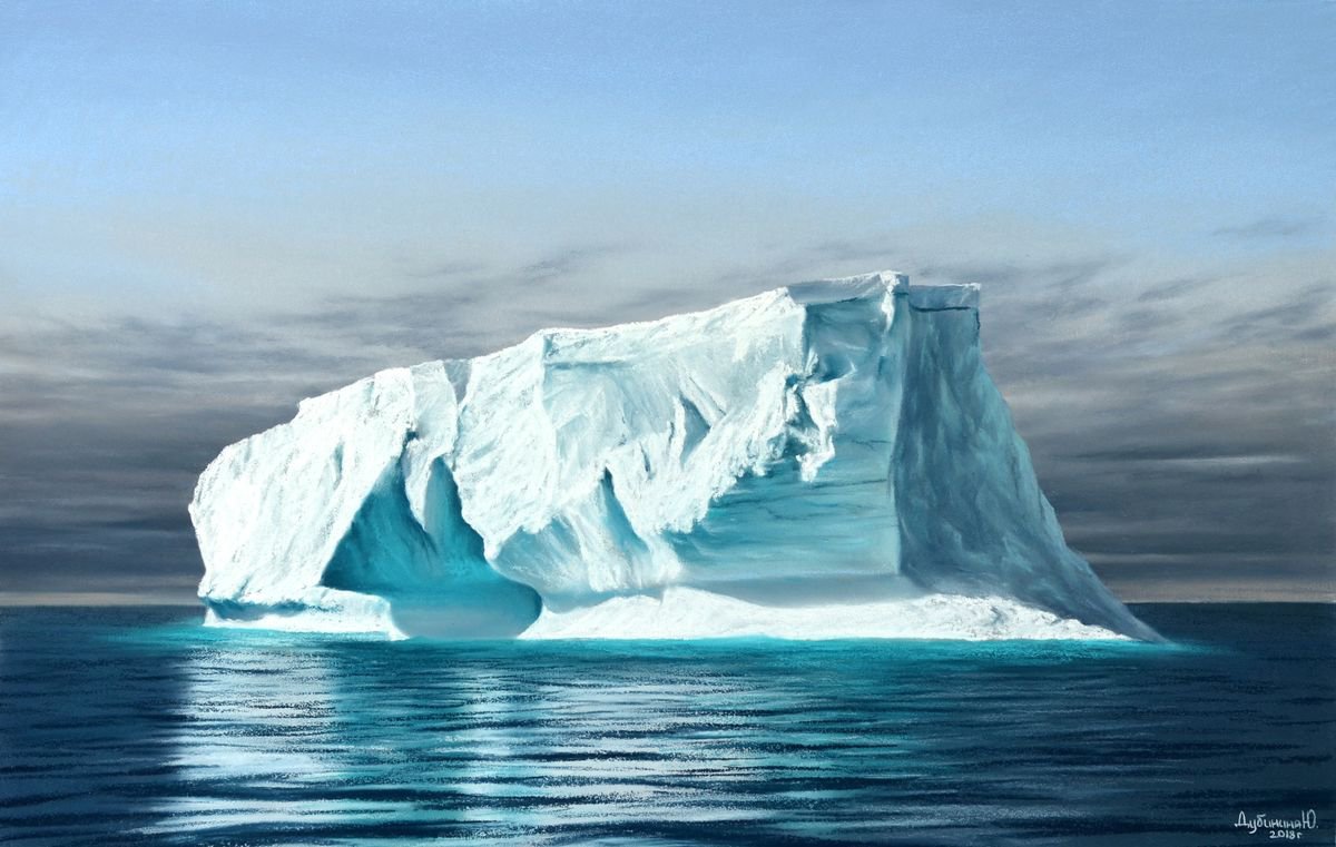 Iseberg Painting by Julia Dubinina | Artfinder 