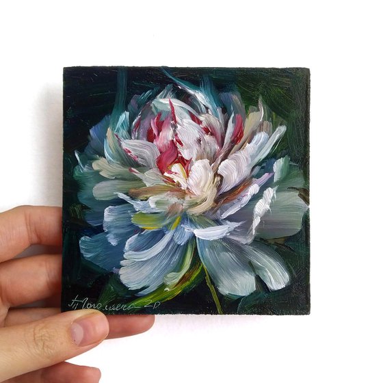 White Peony Portrait