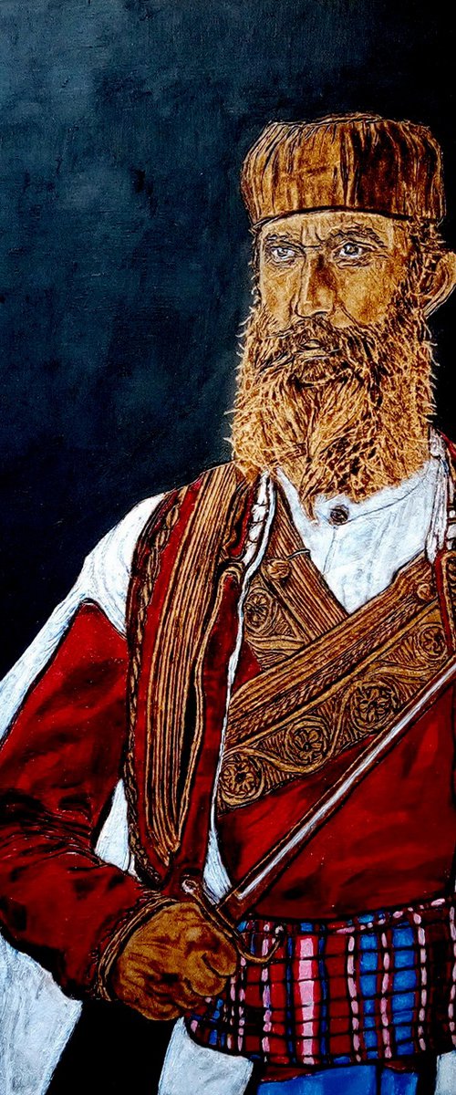 The Montenegrin warrior by MILIS Pyrography