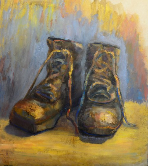 Dad's boots by Olga Salkovskaya