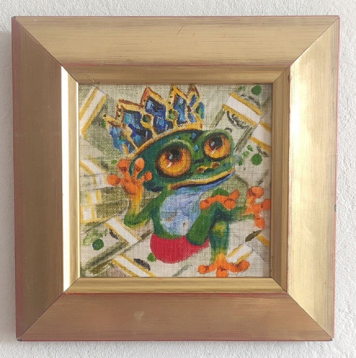 Original Froggy in Gold by VedrinaArt