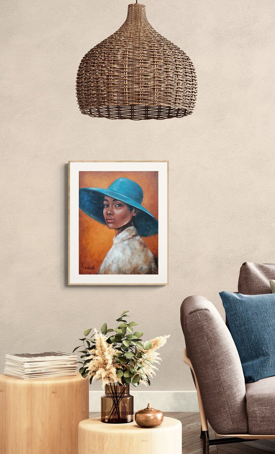 African Beauty wiht a hat