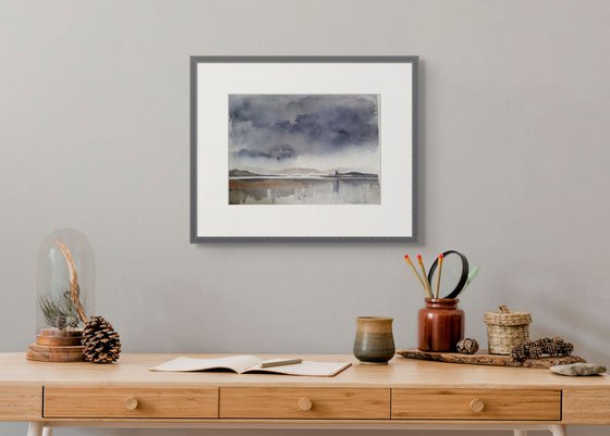 Castle , Loch and Sky