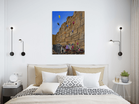 "Wailing Wall" 2023 Acrylic on canvas 80x60