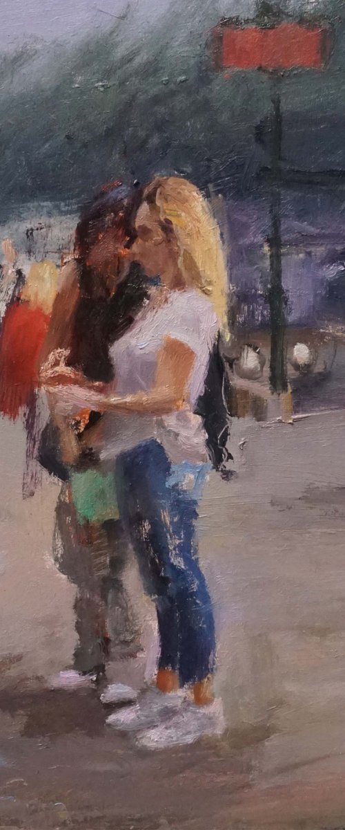 Two stage in passers-by's life by Manuel Leonardi