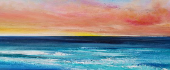 Fresh Dawn - Cornish Seascape, Art, Skyscape