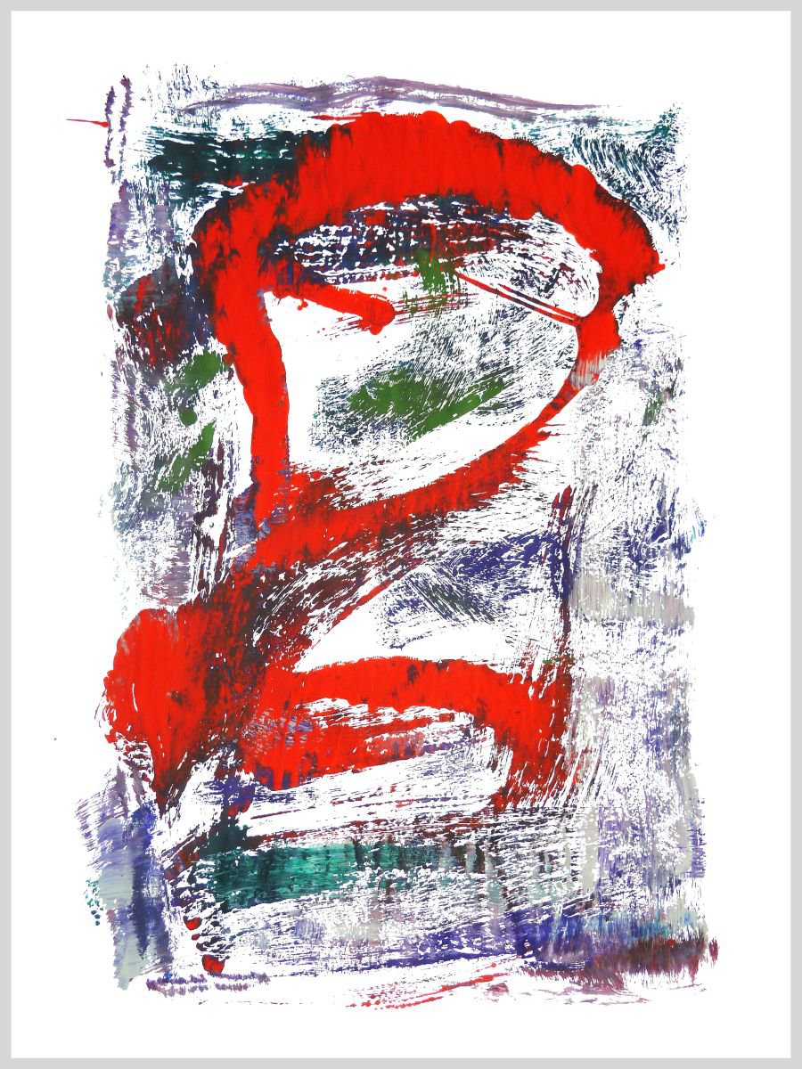 The shade of red. 100x70cm by Nikolai Gritsanchuk