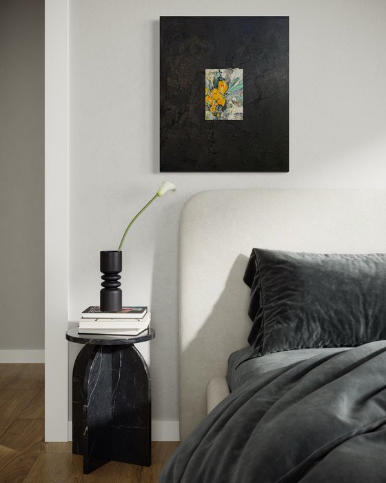 Light sprouting from darkness. Diptych