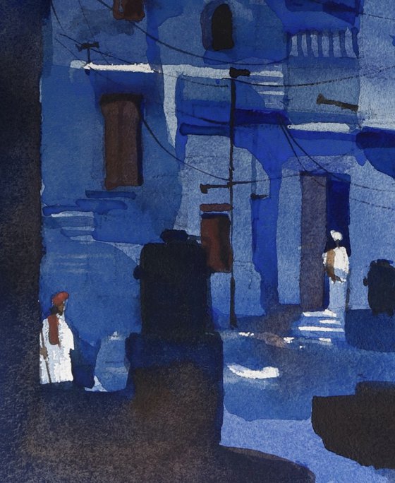 Narrow lanes, Jodhpur blues
