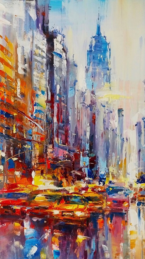 Abstract cityscape (New York) by Andrej  Ostapchuk